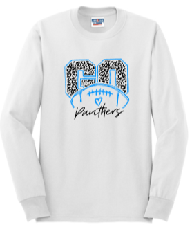 Panthers Homecoming - Go Panthers Long Sleeve (White or Grey)
