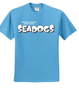 WC Seadogs Dive - Official Short Sleeve T Shirt (Blue, White or Grey)