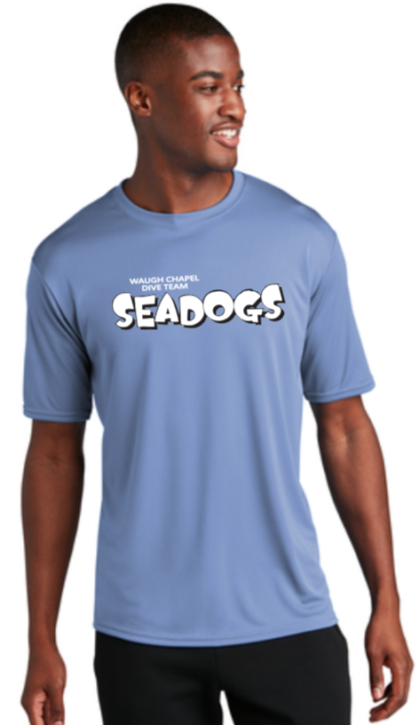 WC Seadogs Dive - Official Performance Short Sleeve Shirt - (Silver or White)