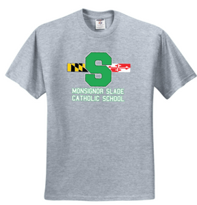 MCSC - Letter Short Sleeve T Shirt (Grey, White or Green)