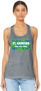St. Andrews - Flag Grey Racer Back Tank Top