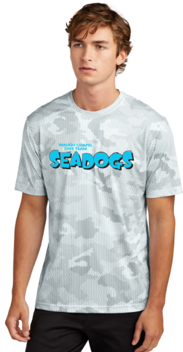 WC Seadogs Dive - Official Iron Camo Hex Short Sleeve Shirt