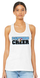 Panthers Cheer - Cheer Racer Back Tank Top (Black or White)