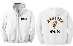 Andover Swim - Tigers Full Zip Sweatshirt