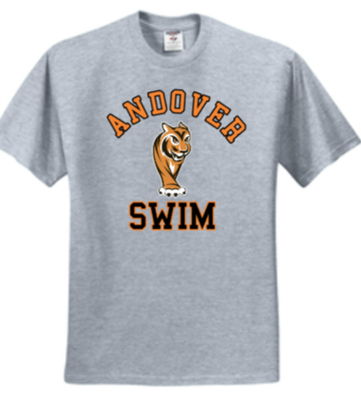 Andover Swim - Tiger Short Sleeve T Shirt (Black / Grey)