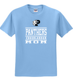 Panthers Cheer - MOM Short Sleeve T Shirt (Grey or Blue)