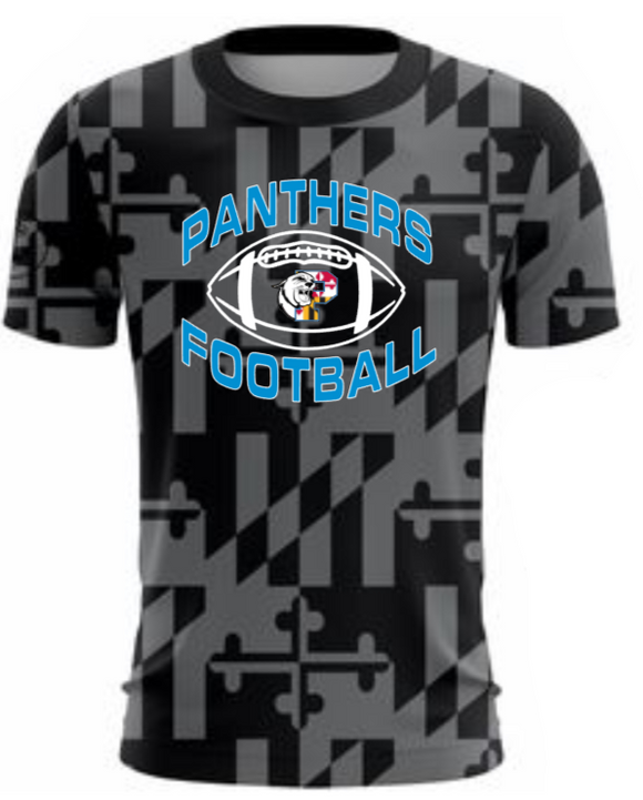 Panthers Football - Classic Football MD Ghost Short Sleeve Shirt