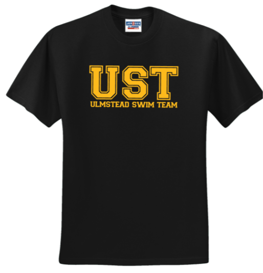 Ulmstead Swim - Official Short Sleeve T Shirt (Gold, White or Black)