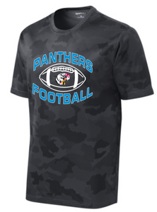 Panthers Football - Classic Football Camo Hex Short Sleeve Shirt