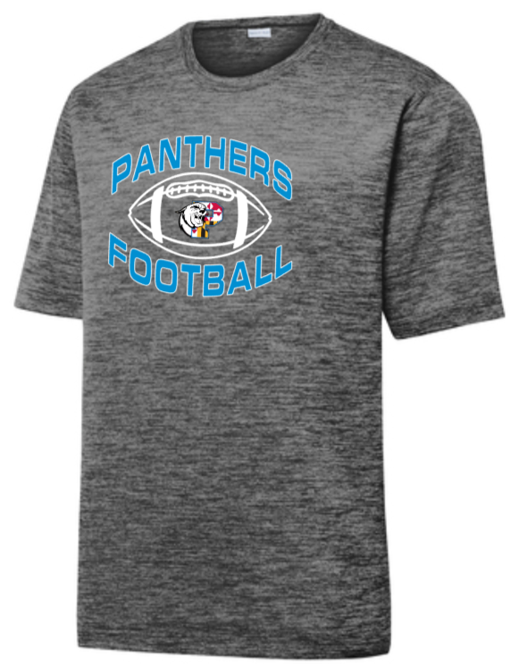 Panthers Football - Classic Football Electric Heather Performance SS T Shirt