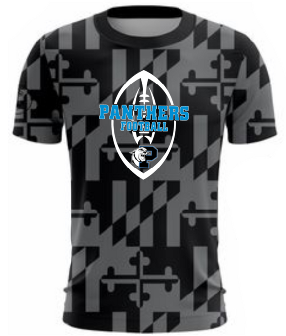 Panthers Football - FBall MD Ghost Short Sleeve Shirt