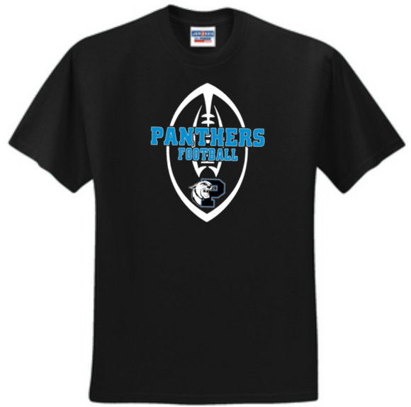 Panthers Football - FBall Short Sleeve Shirt (Black or Grey)