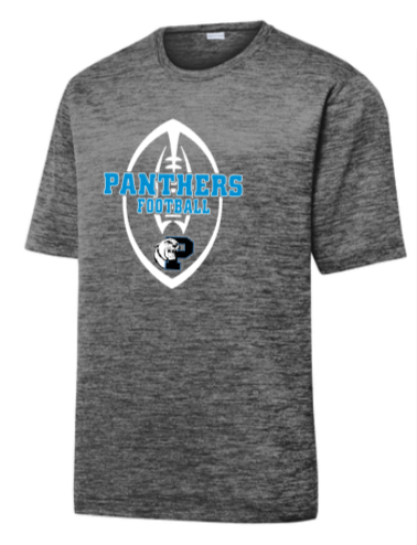 Panthers Football - FBall Electric Heather Performance SS T Shirt