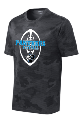 Panthers Football Fball Camo Hex Short Sleeve Shirt Crab Anchor Apparel