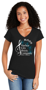 HCMC - BASS- Ladies Vneck Short Sleeve T Shirt - DISTRICT BLEND