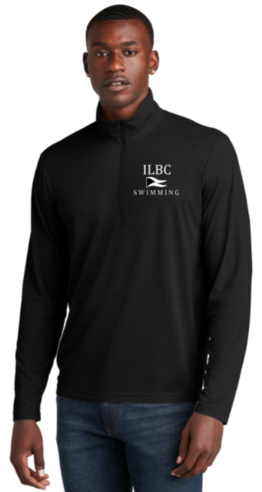 ILBC Swim - 1/4 zip Pullover - Black (Unisex)