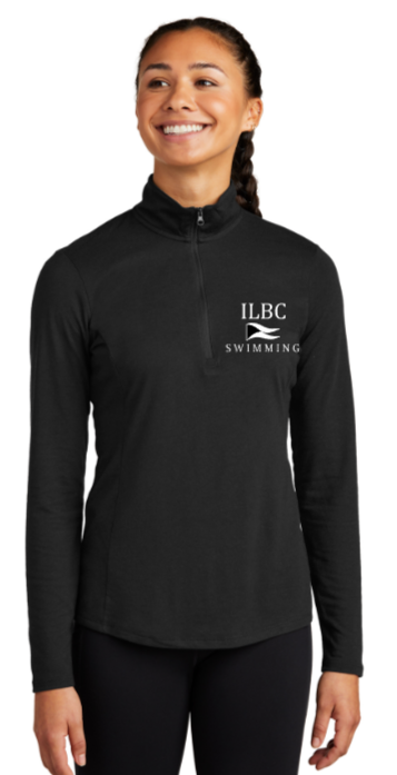 ILBC Swim - 1/4 zip Lady Pullover - Black