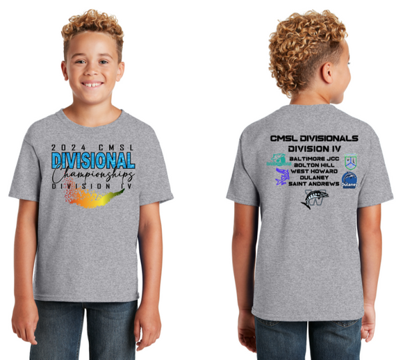 2024 DIV IV Champs - Grey Cotton/Poly Short Sleeve Shirt