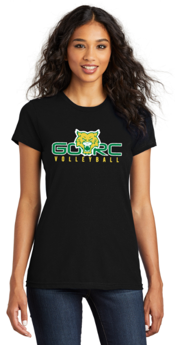 GORC Volleyball - BLACK Official Women's Fitted Short Sleeve T Shirt