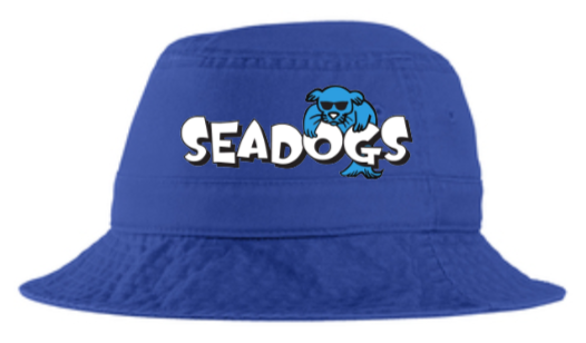 WC Seadogs Swim and Dive - Embroidered Bucket Hat (White or Blue)