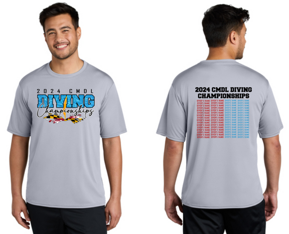 2024 CMDL Champs - Grey Performance Short Sleeve Shirt