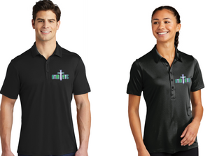 STM STC - Gradient Black Performance Polo (Unisex or Lady Cut)