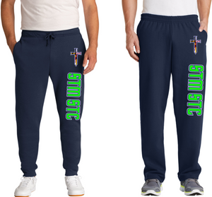 STM STC - Navy Blue Sweatpants (Joggers or Open Bottom)