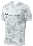 St. Joseph School - White Camo Hex Short Sleeve Shirt (YOUTH AND ADULT) (Wolfpack or Long Wolfie Logo)