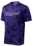 St. Joseph - Purple Camohex Short Sleeve Shirt (Long Wolfpack or Wolfie)