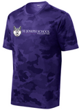 St. Joseph - Purple Camohex Short Sleeve Shirt (Long Wolfpack or Wolfie)