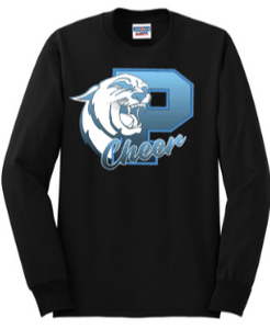 Panthers Cheer - Panthers Cheer Long Sleeve (Black or Grey)