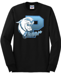 Panthers Homecoming - Panthers Cheer Long Sleeve (Black or Grey)