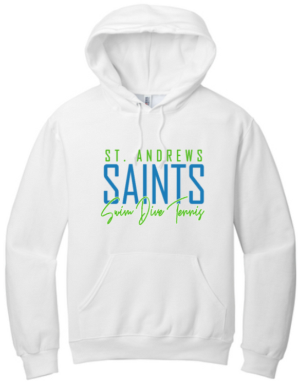 St. Andrews - Saints White Hoodie Sweatshirt
