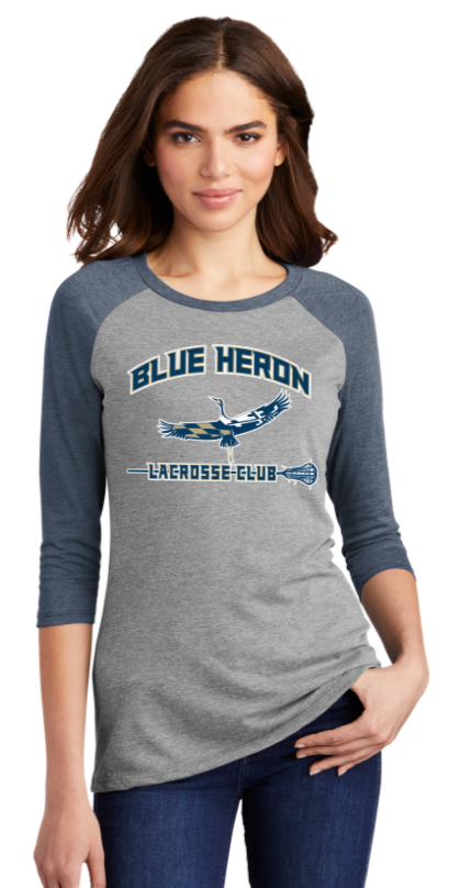 Blue Heron - Women's Perfect Tri 3/4 Sleeve Raglan