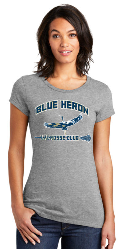 Blue Heron - Lady Cut Short Sleeve Shirt (Grey)
