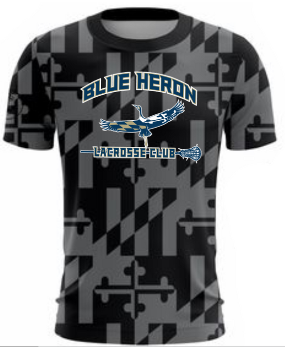 Blue Heron - MD Ghost Short Sleeve Shirt (Black and Grey)