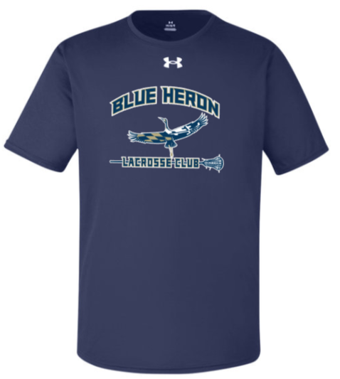 Blue Heron - Under Armour Short Sleeve T Shirt- (Navy Blue)