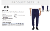 Blue Heron - Under Armour Sweatpants - (Navy Blue)