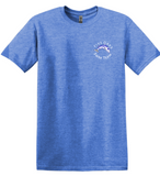 Five Oaks Swim Team - Circle Logo - Short Sleeve SOFT STYLE T Shirt (Heather Royal or Graphite Heather)