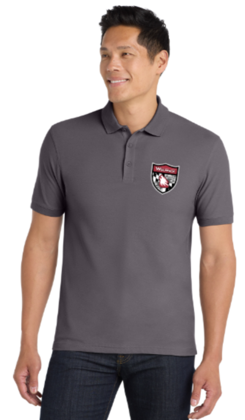 St. Joseph - Grey Shield Polo Printed (Unisex or Lady Cut)