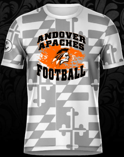 Apaches Football - Splash MD Ghost Short Sleeve Shirt (White)