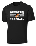 Apaches Football - Classic Performance Short Sleeve Shirt (Black, Silver or White)