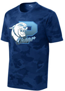 Panthers Cheer - Cheer Gradient Camo Hex Short Sleeve Shirt