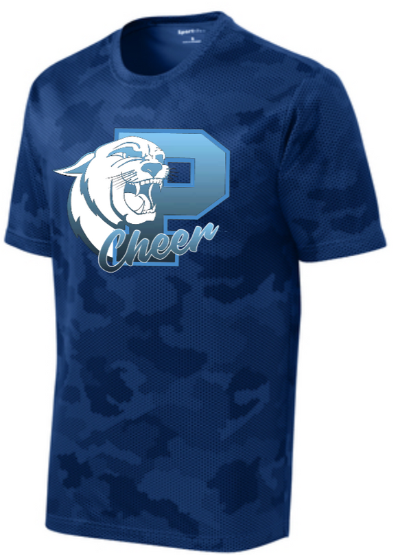 Panthers Homecoming - Panthers Cheer Camo Hex Short Sleeve Shirt