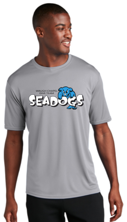 WC Seadogs Dive - Official Performance Short Sleeve Shirt - (Silver or White)