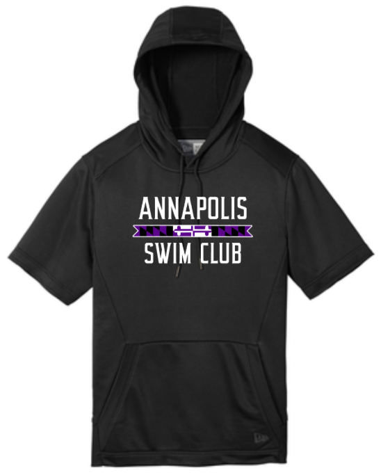 Annapolis Swim Club - New Era Performance Terry Short Sleeve Hoodie