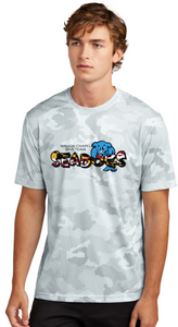 WC Seadogs Dive - MD FLAG Iron Camo Hex Short Sleeve Shirt