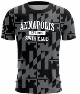 Annapolis Swim Club - Classic MD Ghost Short Sleeve Shirt (Youth and Adult)