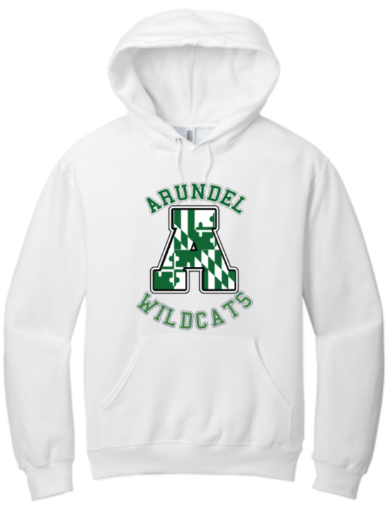 Arundel - Wildcat Hoodie Sweatshirt (White, Grey or Black)