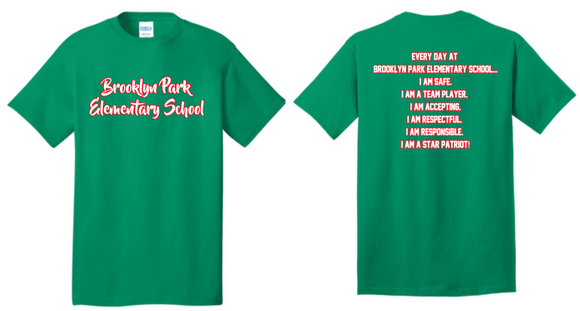 BPES - GREEN School Short Sleeve Shirt